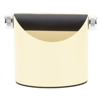 Coffee Knocking Slag Bucket Home Small Anti Slip Coffee Machine Grounds Box Powder Slag Recycling Bucket Yellow