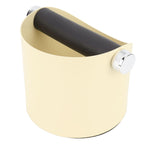 Coffee Knocking Slag Bucket Home Small Anti Slip Coffee Machine Grounds Box Powder Slag Recycling Bucket Yellow