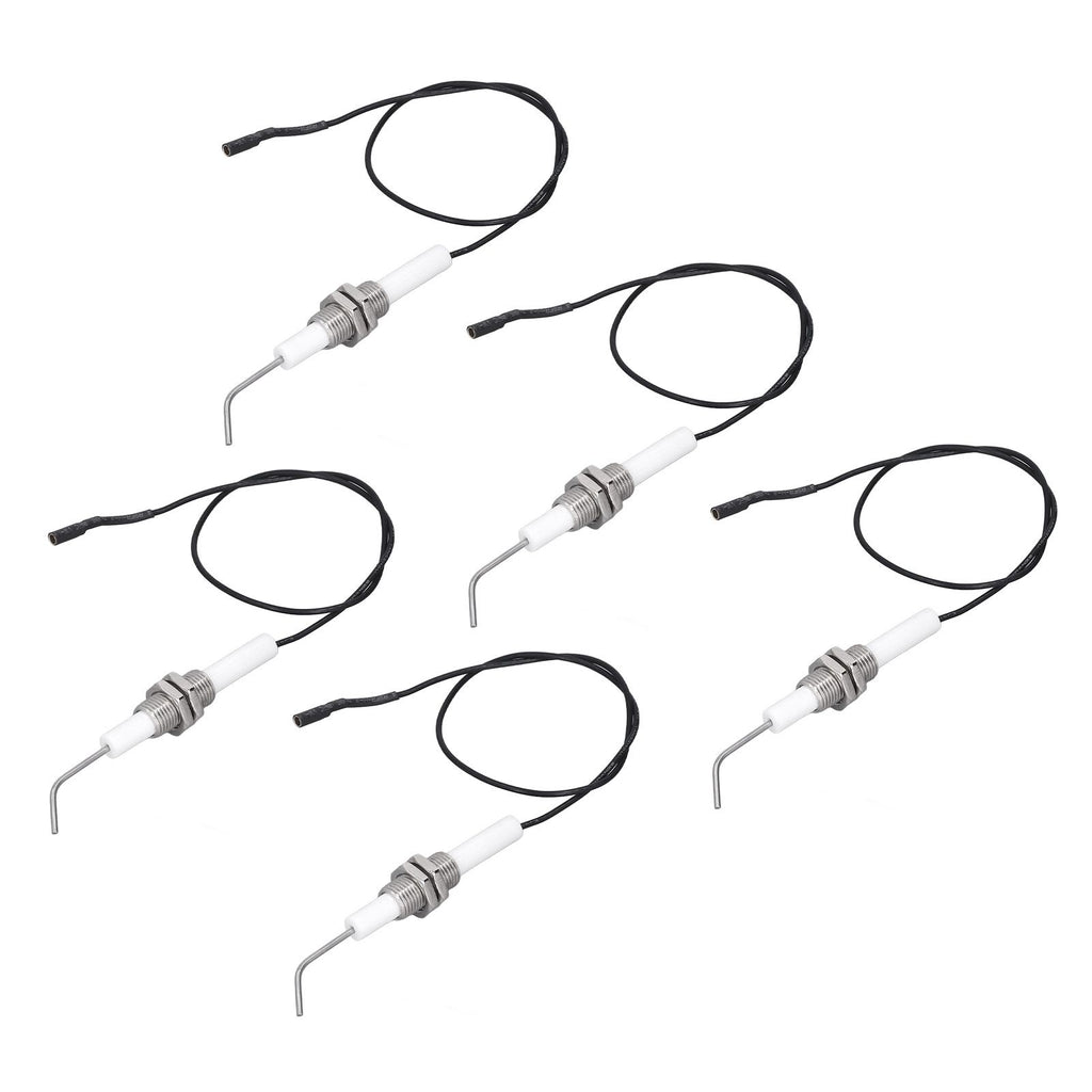 5pcs Spark Ignition Electrode Ceramic M10 Furnace Ignition Threaded Electrode for Push Button Piezo Igniter