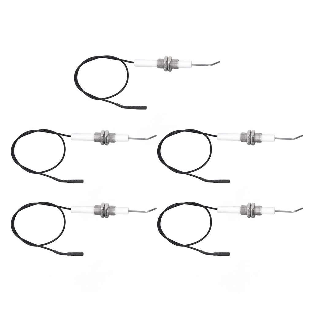 5pcs Spark Ignition Electrode Ceramic M10 Furnace Ignition Threaded Electrode for Push Button Piezo Igniter