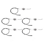 5pcs Spark Ignition Electrode Ceramic M10 Furnace Ignition Threaded Electrode for Push Button Piezo Igniter