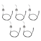 5pcs Spark Ignition Electrode Ceramic M10 Furnace Ignition Threaded Electrode for Push Button Piezo Igniter