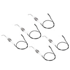 5pcs Spark Ignition Electrode Ceramic M10 Furnace Ignition Threaded Electrode for Push Button Piezo Igniter