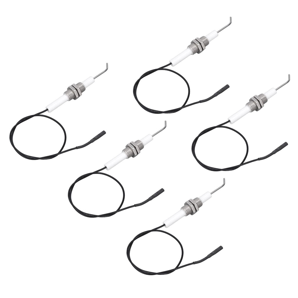 5pcs Spark Ignition Electrode Ceramic M10 Furnace Ignition Threaded Electrode for Push Button Piezo Igniter