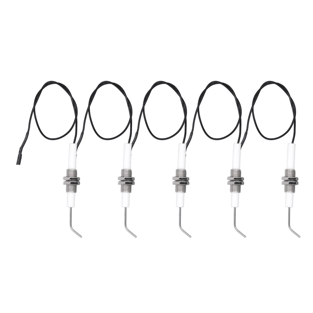 5pcs Spark Ignition Electrode Ceramic M10 Furnace Ignition Threaded Electrode for Push Button Piezo Igniter