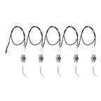 5pcs Spark Ignition Electrode Ceramic M10 Furnace Ignition Threaded Electrode for Push Button Piezo Igniter