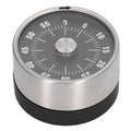 Magnetic Timer Magnet Design Stainless Steel 70db Alert High Accuracy Visual Timer for Kitchen Cooking Management Black