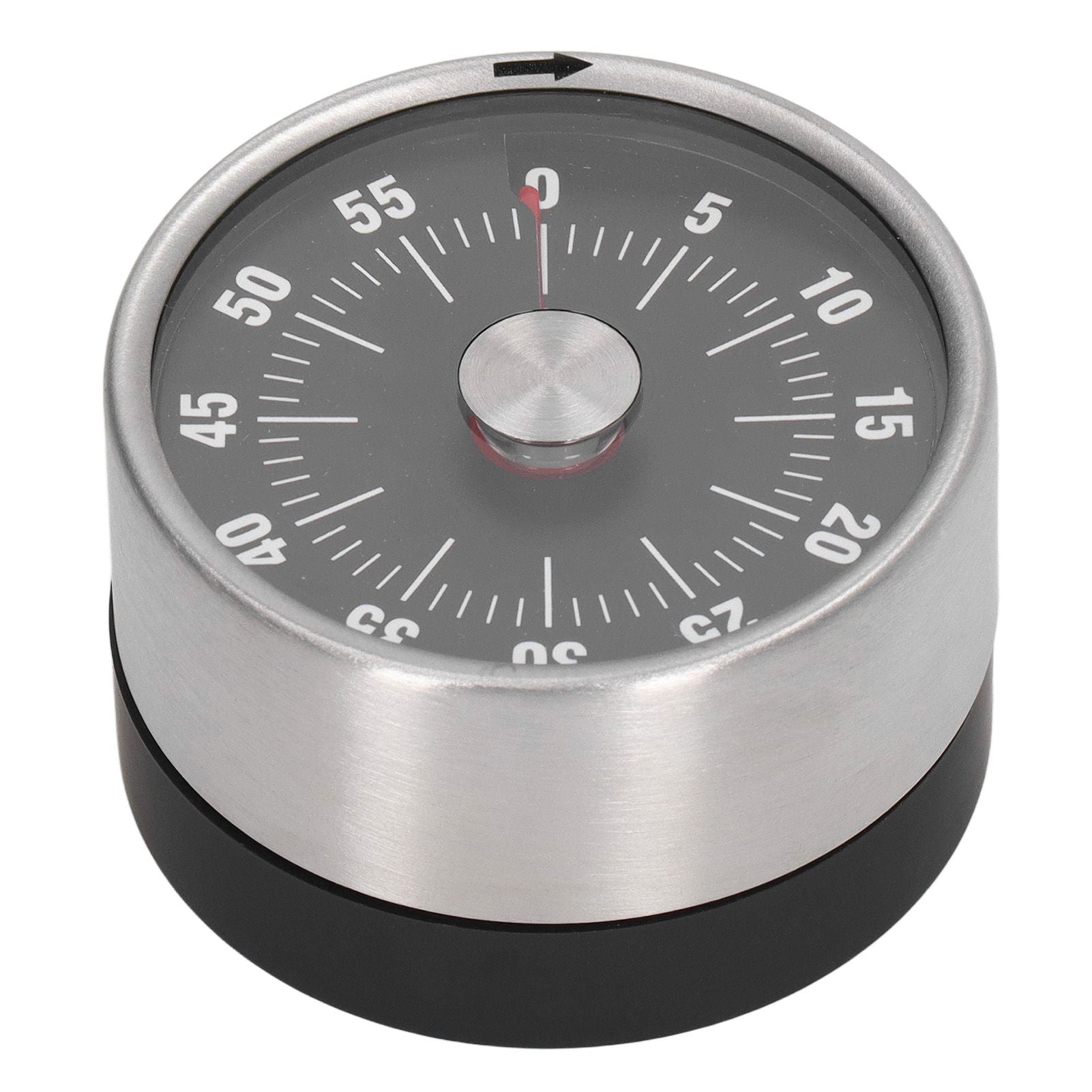 Magnetic Timer Magnet Design Stainless Steel 70db Alert High Accuracy Visual Timer for Kitchen Cooking Management Black