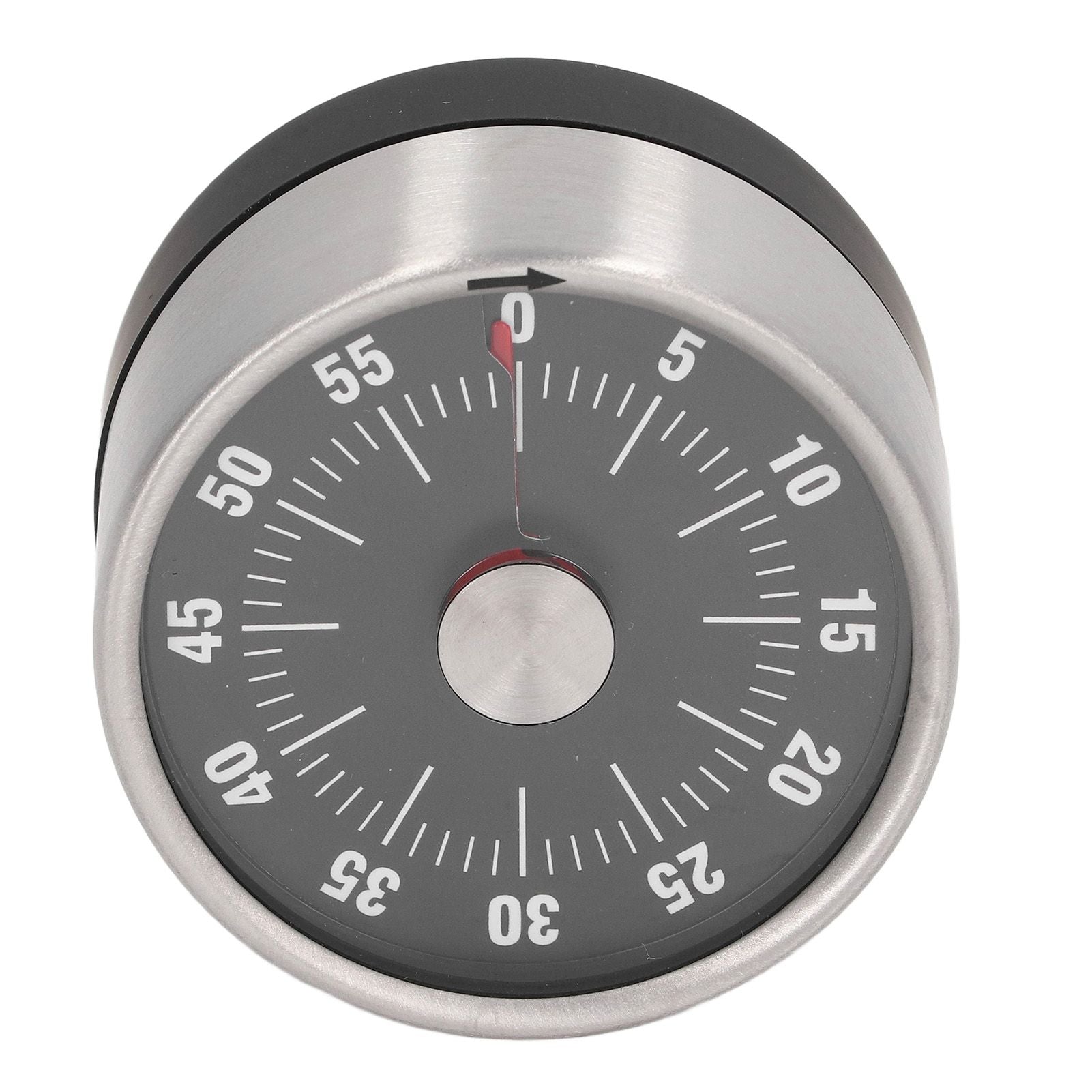 Magnetic Timer Magnet Design Stainless Steel 70db Alert High Accuracy Visual Timer for Kitchen Cooking Management Black