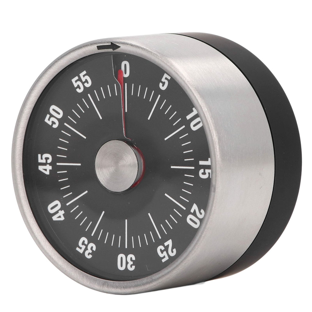 Magnetic Timer Magnet Design Stainless Steel 70db Alert High Accuracy Visual Timer for Kitchen Cooking Management Black