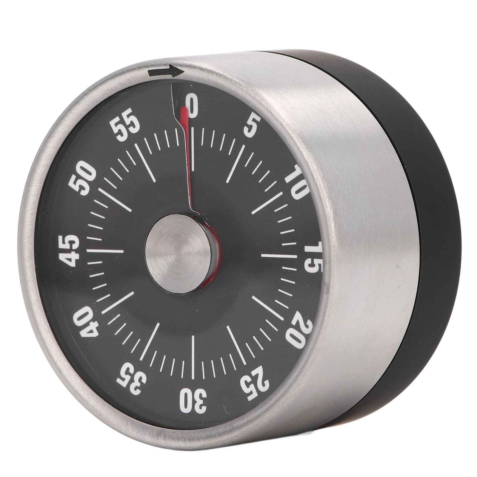Magnetic Timer Magnet Design Stainless Steel 70db Alert High Accuracy Visual Timer for Kitchen Cooking Management Black