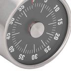 Magnetic Timer Magnet Design Stainless Steel 70db Alert High Accuracy Visual Timer for Kitchen Cooking Management Black