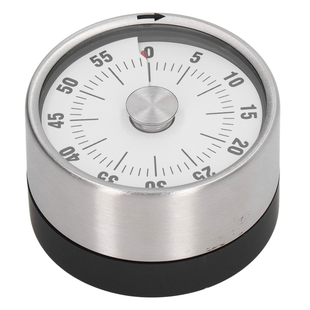 Magnetic Timer Magnet Design Stainless Steel 70db Alert High Accuracy Visual Timer for Kitchen Cooking Management White