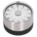 Magnetic Timer Magnet Design Stainless Steel 70db Alert High Accuracy Visual Timer for Kitchen Cooking Management White