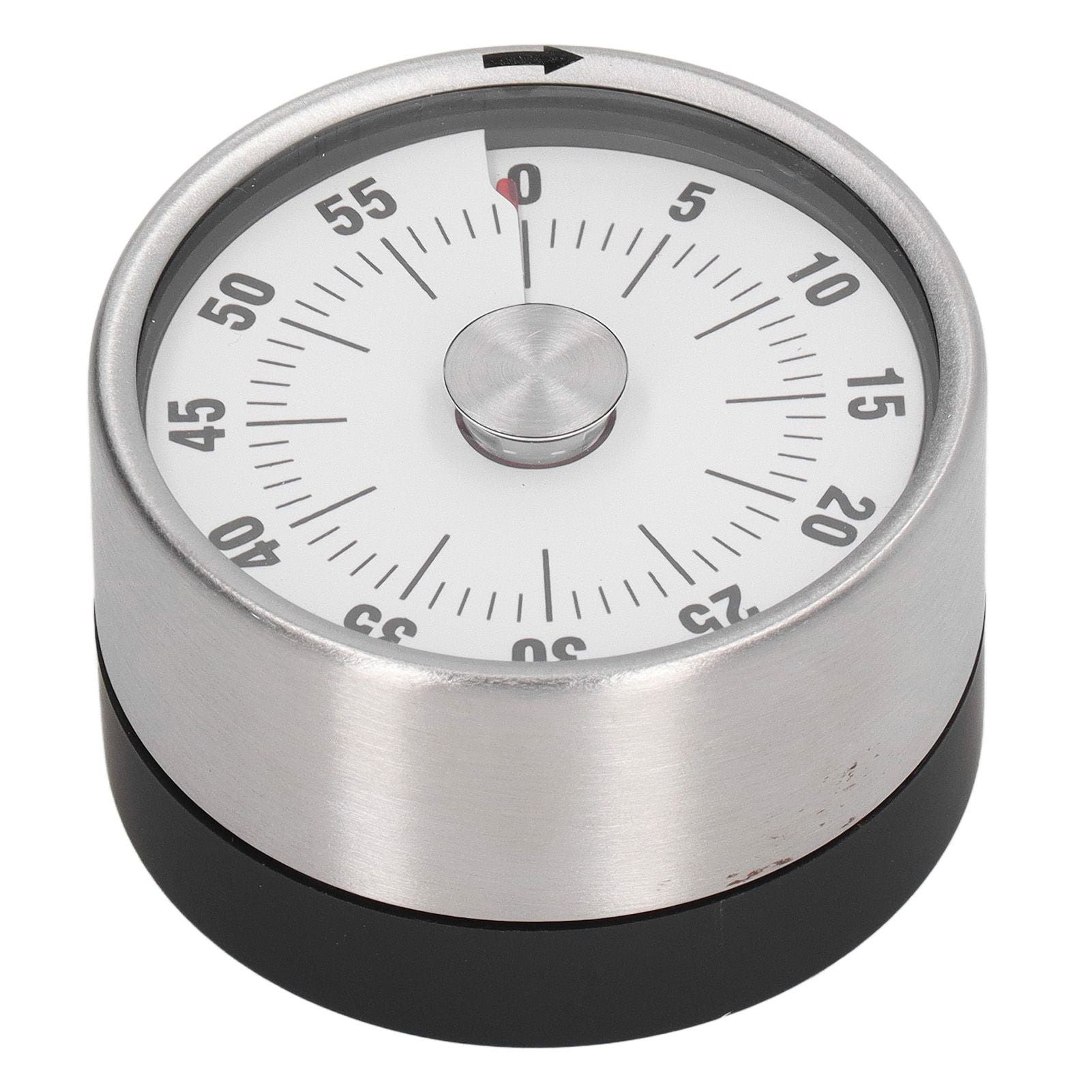 Magnetic Timer Magnet Design Stainless Steel 70db Alert High Accuracy Visual Timer for Kitchen Cooking Management White