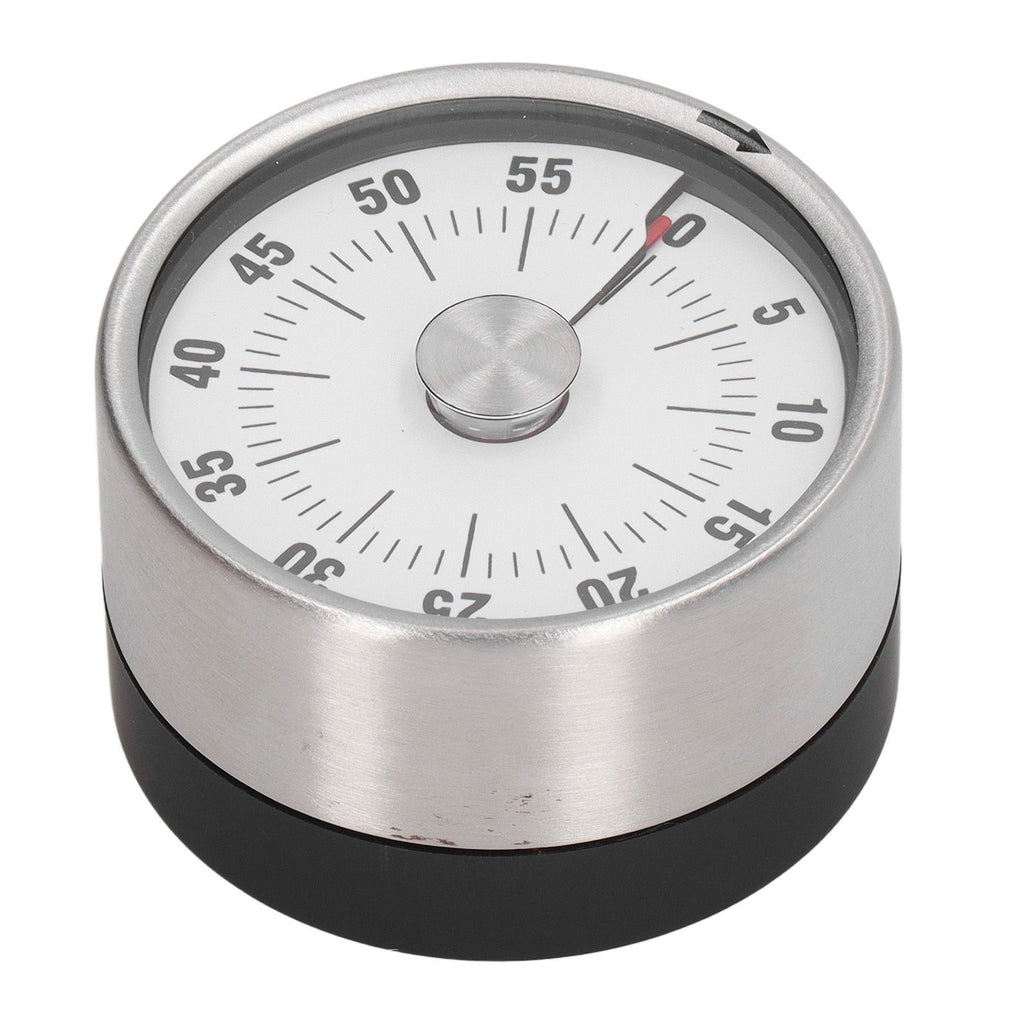 Magnetic Timer Magnet Design Stainless Steel 70db Alert High Accuracy Visual Timer for Kitchen Cooking Management White
