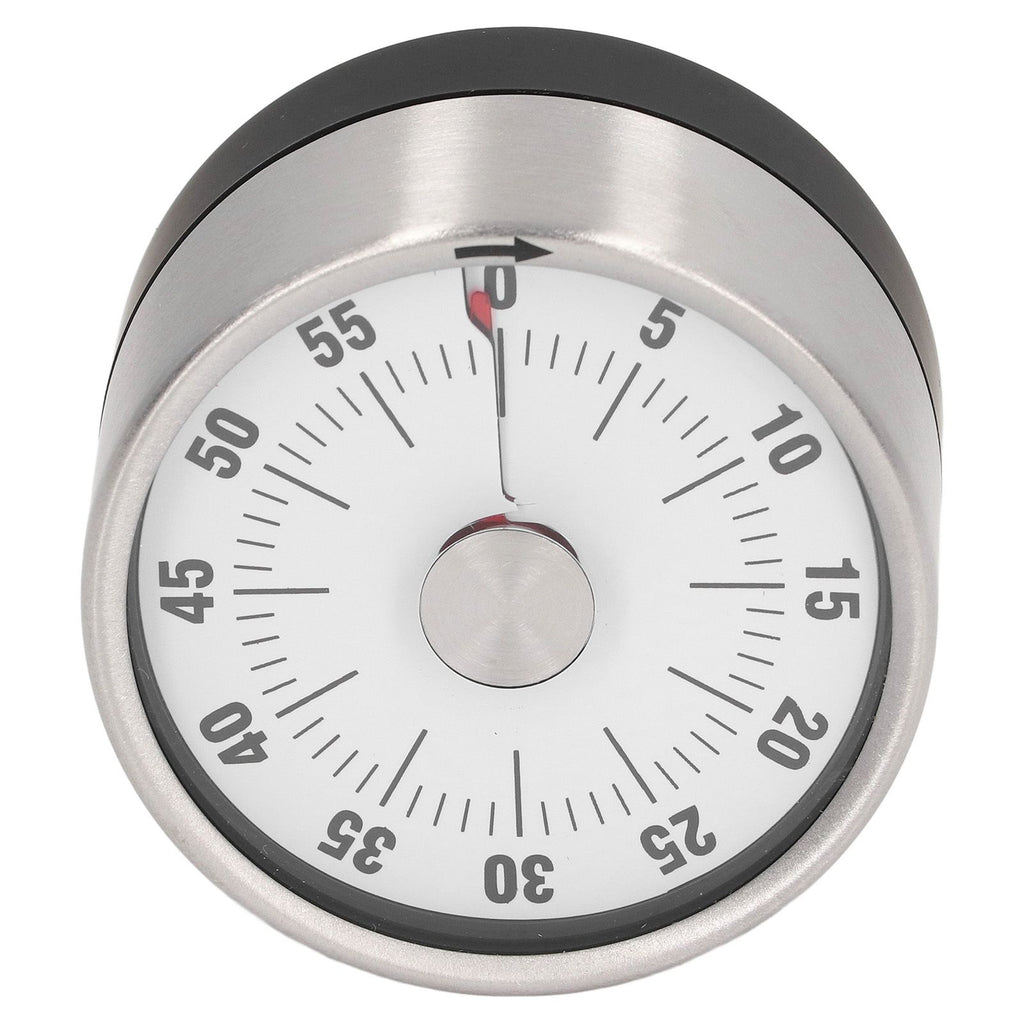 Magnetic Timer Magnet Design Stainless Steel 70db Alert High Accuracy Visual Timer for Kitchen Cooking Management White