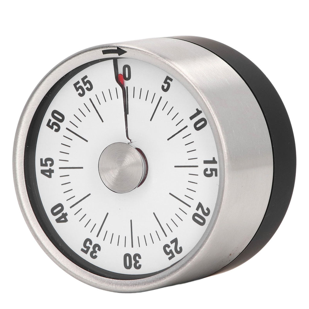 Magnetic Timer Magnet Design Stainless Steel 70db Alert High Accuracy Visual Timer for Kitchen Cooking Management White
