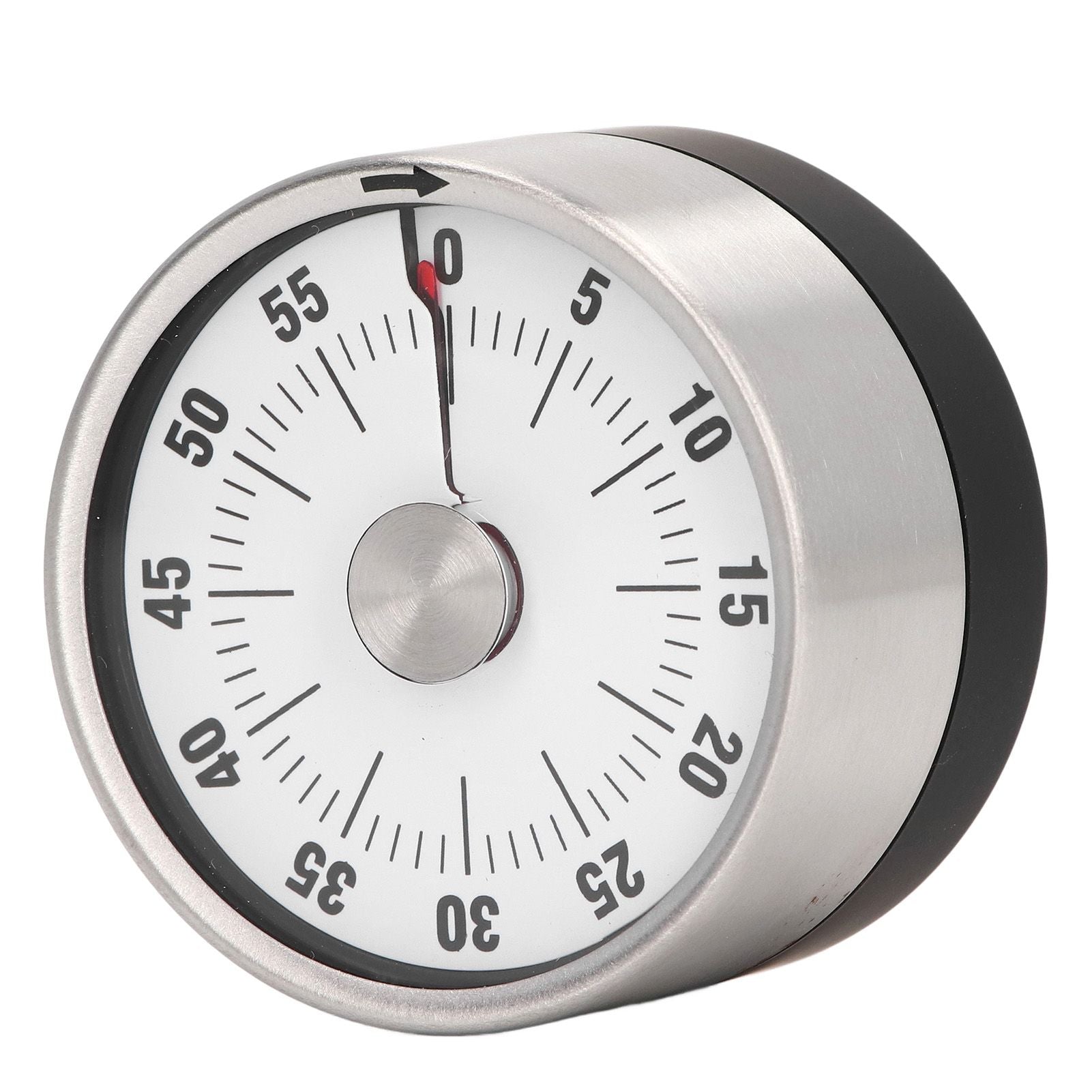 Magnetic Timer Magnet Design Stainless Steel 70db Alert High Accuracy Visual Timer for Kitchen Cooking Management White