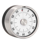 Magnetic Timer Magnet Design Stainless Steel 70db Alert High Accuracy Visual Timer for Kitchen Cooking Management White
