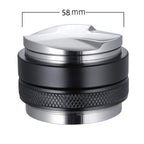 Coffee Leveler Stainless Steel Dual Head Dual Purpose Coffee Distributor for Home Cafe 58mm/2.3in