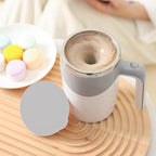 Stirring Cup 380ml 7000RPM Stainless Steel Inner Tank PP Shell Mixing Coffee Mug for Drinking Battery Powered Grey