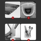 Wall Mounted Chopsticks Cage Home Multifunctional Dustproof Draining Cage Punch Free Tableware Storage Box Basic Blue