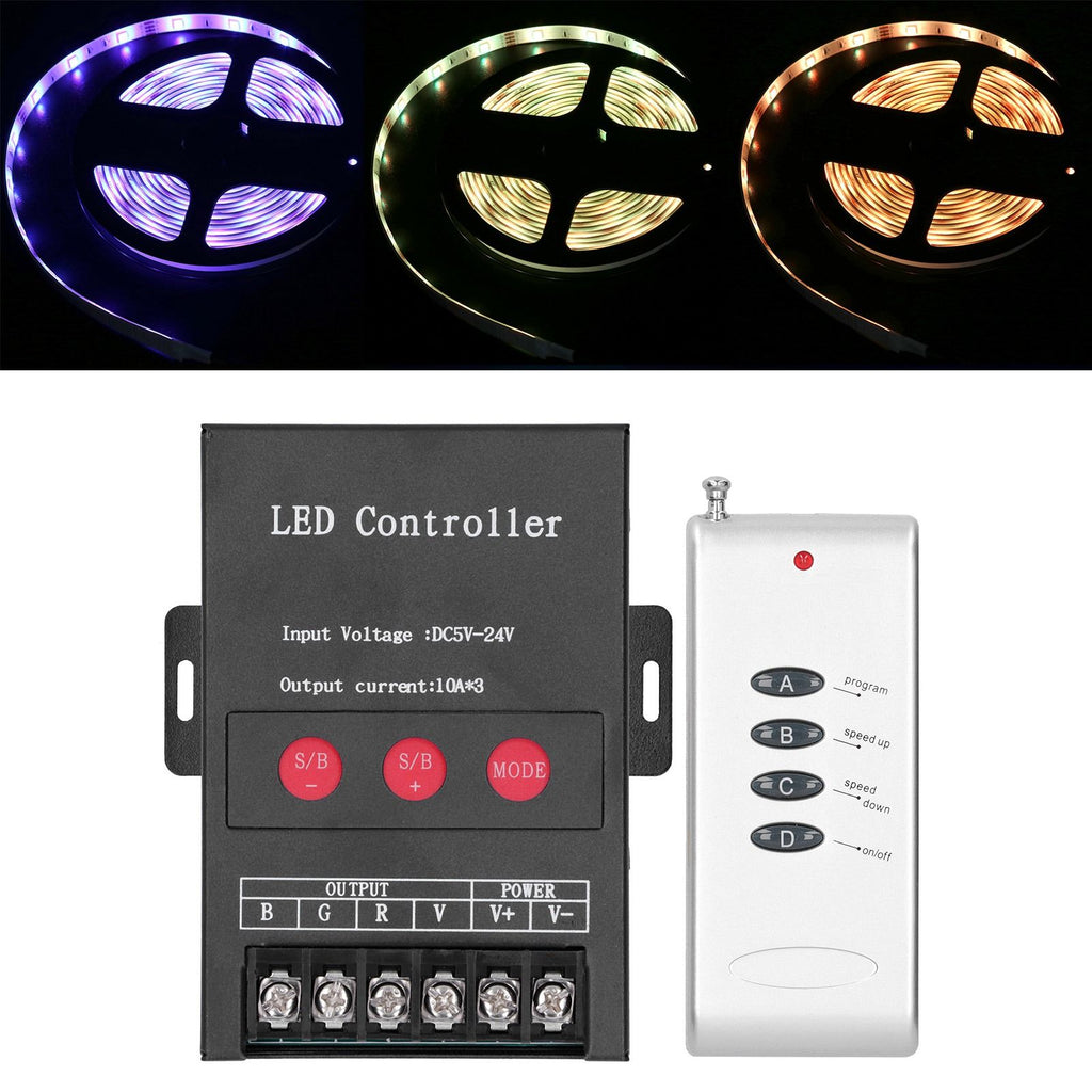 DC5‑24V 360W LED Strip Light Controller Colorful RGB Module Control Brightness Speed Adjustment