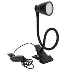 Adjustable Clip Lamp USB Learning Light Reading Eye Protection Lighting SuppliesBlack