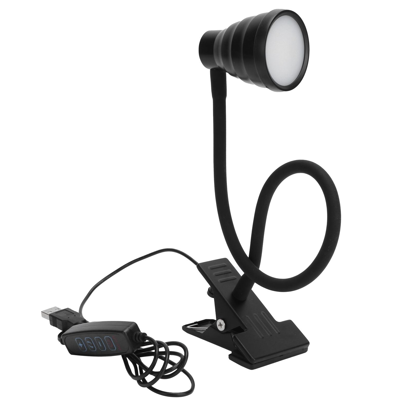 Adjustable Clip Lamp USB Learning Light Reading Eye Protection Lighting SuppliesBlack