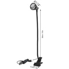Adjustable Clip Lamp USB Learning Light Reading Eye Protection Lighting SuppliesBlack