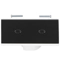 LED Smart Light Switch WiFi Wall Touch 2 Gang for Amazon Alexa Intelligent Voice APP Control AC 95‑250VBlack Cover