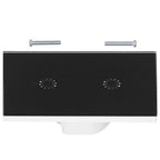 LED Smart Light Switch WiFi Wall Touch 2 Gang for Amazon Alexa Intelligent Voice APP Control AC 95‑250VBlack Cover