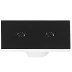 LED Smart Light Switch WiFi Wall Touch 2 Gang for Amazon Alexa Intelligent Voice APP Control AC 95‑250VBlack Cover
