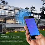 LED Smart Light Switch WiFi Wall Touch 2 Gang for Amazon Alexa Intelligent Voice APP Control AC 95‑250VBlack Cover