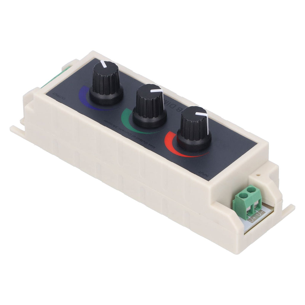 RGB Knob Dimmer Smart LED Light Brightness Adjustment 3‑Channel Controller DC12‑24V