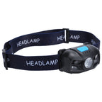 Outdoor USB Rechargeable LED Fishing Headlamp Finger Sensing Waterproof Headlight