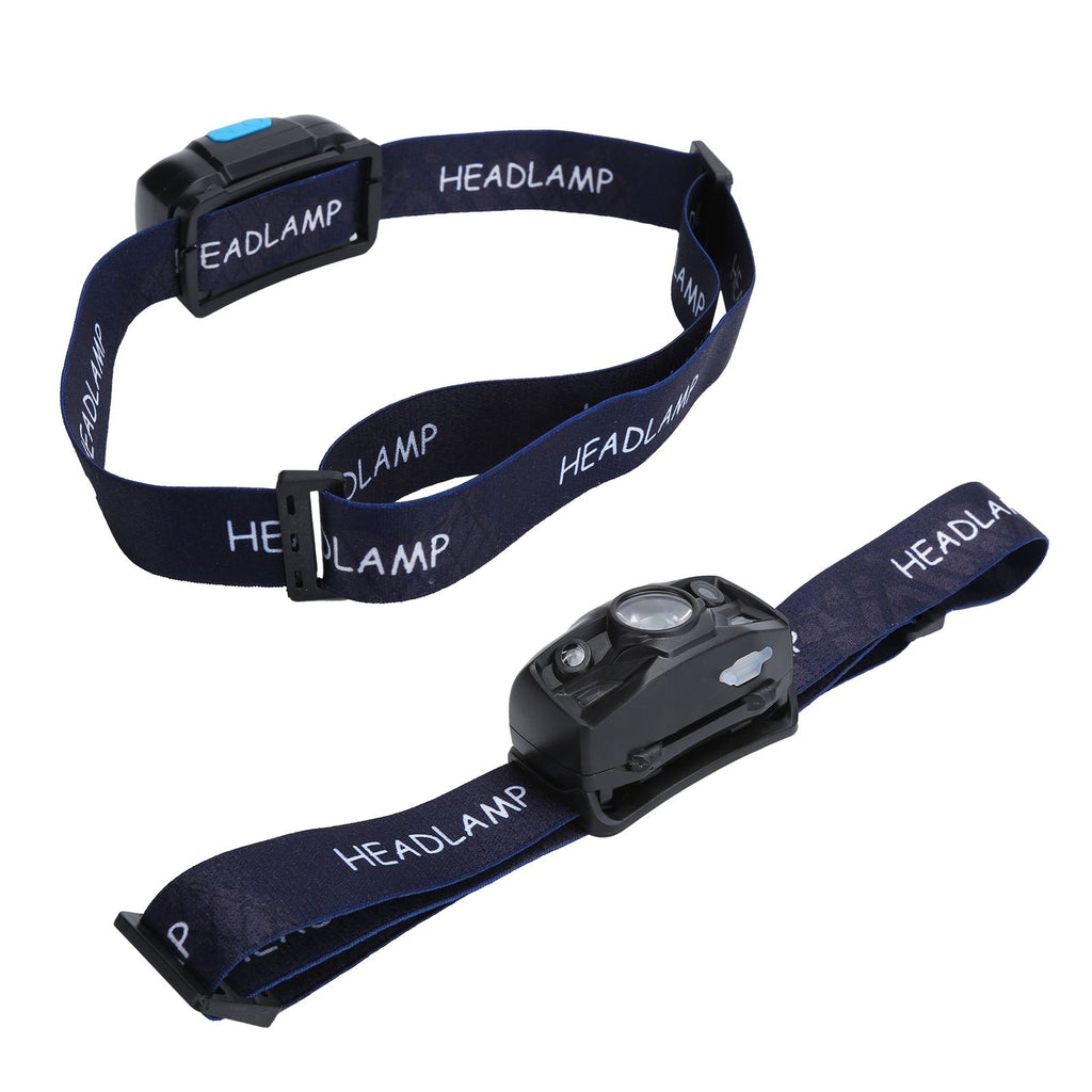 Outdoor USB Rechargeable LED Fishing Headlamp Finger Sensing Waterproof Headlight
