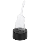 3D Guitar Night Light LED 7 Colors Nightlight Switch Desktop Lamp Home Decoration