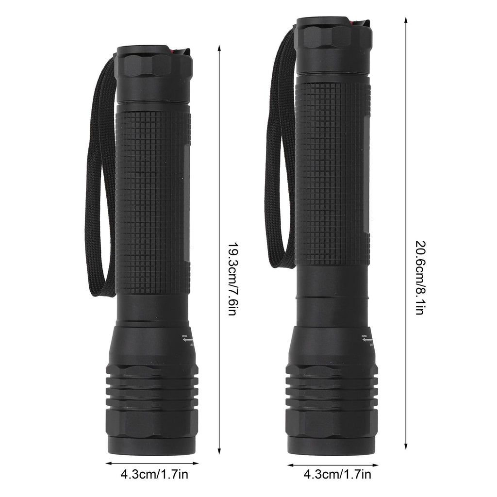 Bright P8 LED Flashlight Rotating Zoomable Torch Lamp IPX5 Waterproof for Outdoor Camping Hiking Emergency