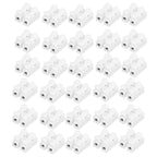 100pcs CH‑2 Connectors for LED Ceiling Light Flame Retardant 2 Port Press Terminal