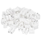 100pcs CH‑2 Connectors for LED Ceiling Light Flame Retardant 2 Port Press Terminal