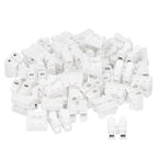 100pcs CH‑2 Connectors for LED Ceiling Light Flame Retardant 2 Port Press Terminal
