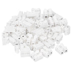 100pcs CH‑2 Connectors for LED Ceiling Light Flame Retardant 2 Port Press Terminal