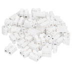 100pcs CH‑2 Connectors for LED Ceiling Light Flame Retardant 2 Port Press Terminal