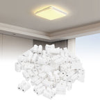 100pcs CH‑2 Connectors for LED Ceiling Light Flame Retardant 2 Port Press Terminal