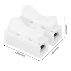 100pcs CH‑2 Connectors for LED Ceiling Light Flame Retardant 2 Port Press Terminal