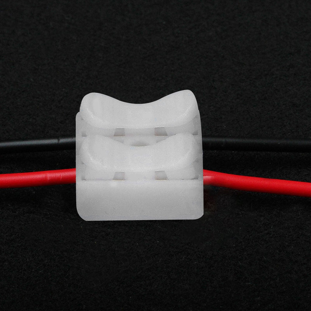 100pcs CH‑2 Connectors for LED Ceiling Light Flame Retardant 2 Port Press Terminal