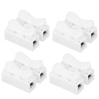100pcs CH‑2 Connectors for LED Ceiling Light Flame Retardant 2 Port Press Terminal