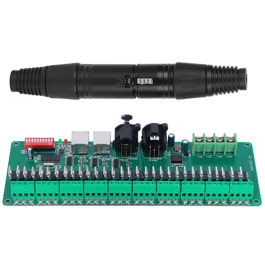 30CH DMX512 Constant Decoder LED Controller Decoder for LED Strip Light Stage Bar Supplies 5-24V